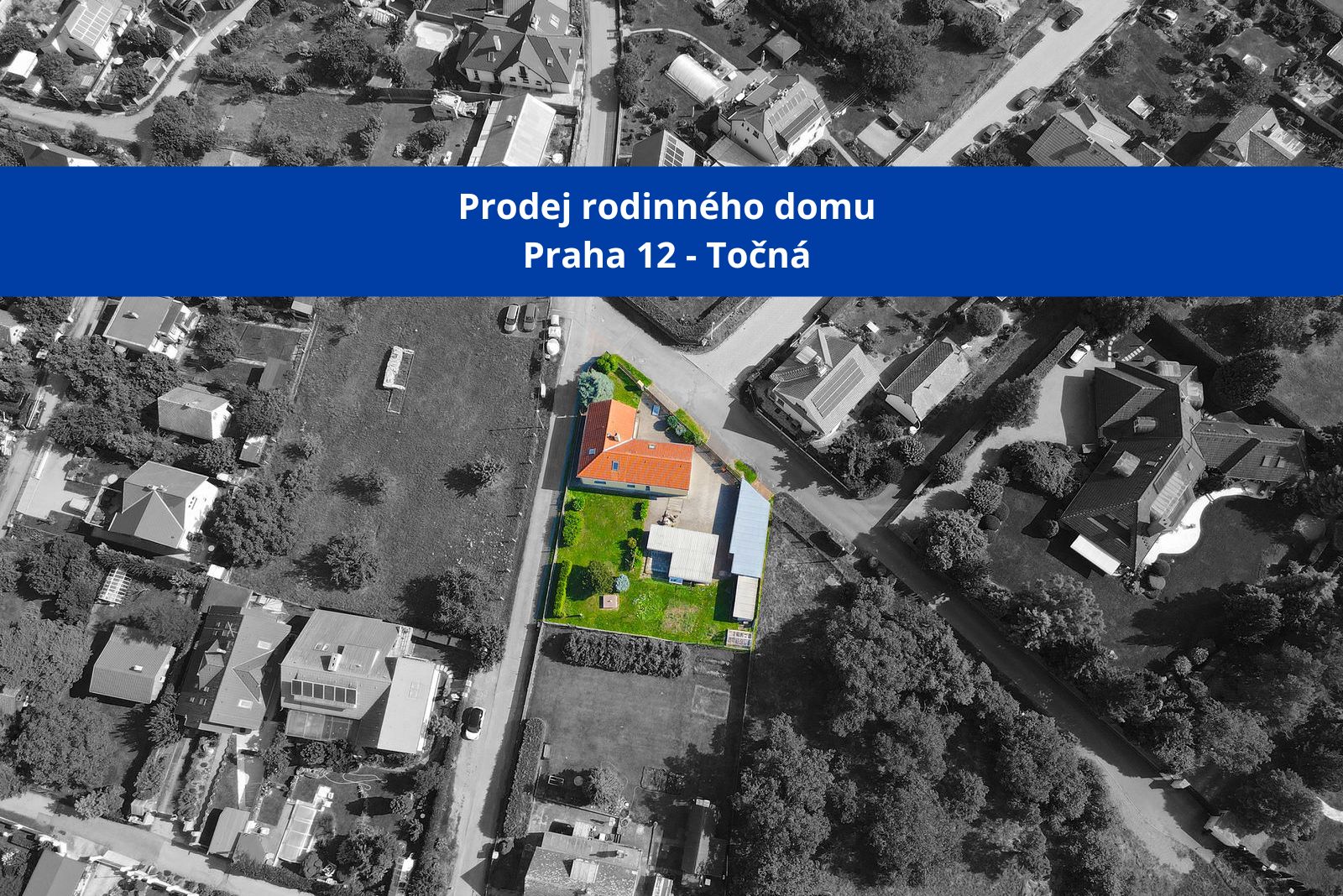 Prodej rodinného domu v klidné části Prahy 12 s pozemkem o celkové výměře 743m2