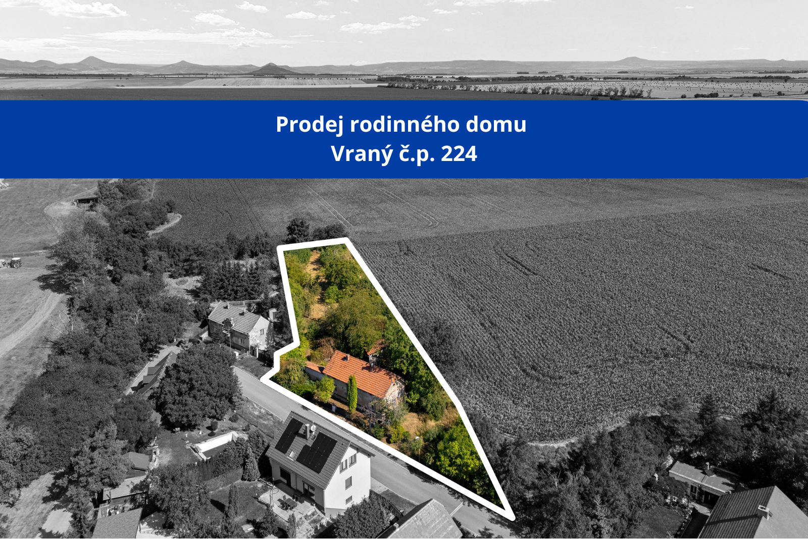Prodej rodinného domu v obci Vraný